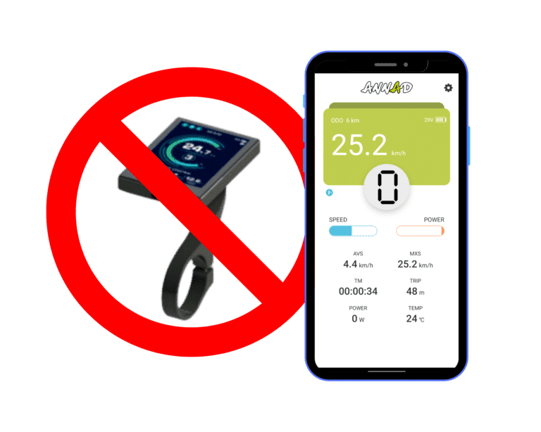 Application smartphone ANNAD pour contrôle du kit d'électrification bluetooth