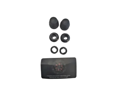 Lot de 2 boulons pour roue + écrous + bouchons